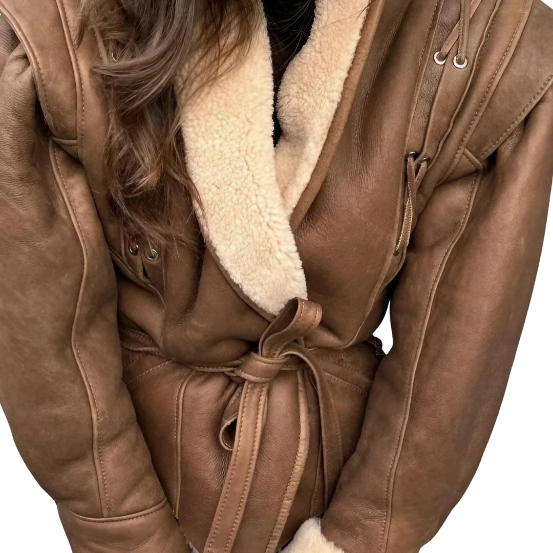 Marbella | Chaqueta con efecto pelo